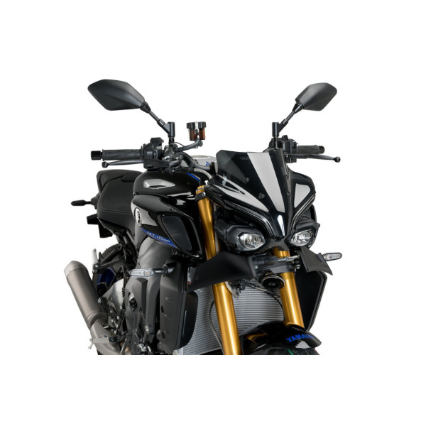Puig Puig front downforce wings | matte black | yamaha mt-10 / sp 2022>current
